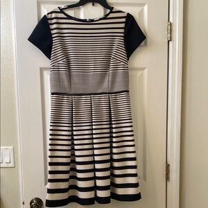 Striped Black and White Dress